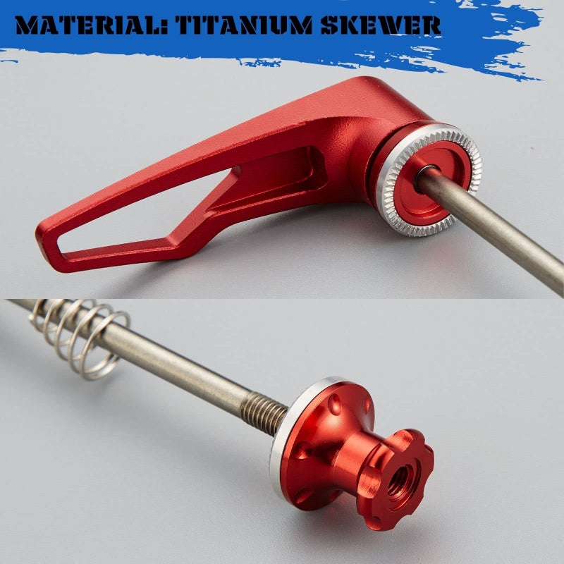 corki Cycles Titanium Quick Release Skewer Set - Upgraded Ratchet/Wrench Design, for MTB & Road Bikes - Image 4